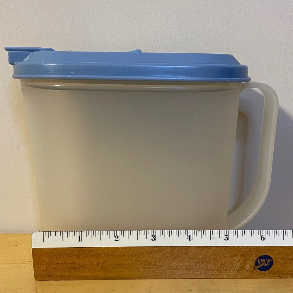 Tupperware Blue and Clear Kitchen Pitcher